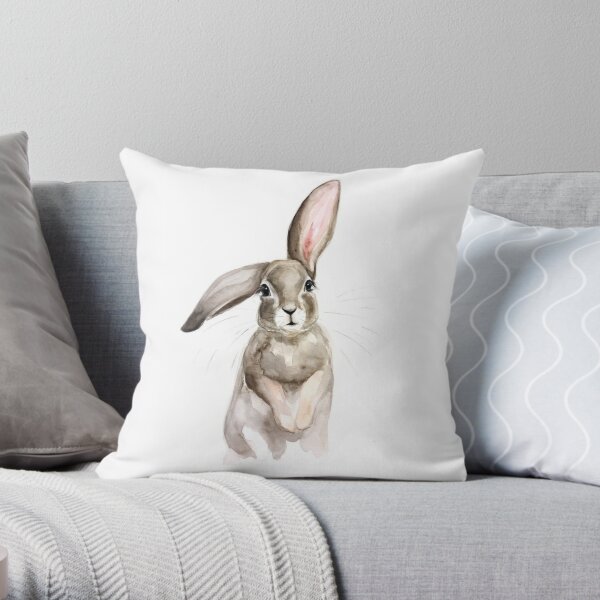 “cute bunny” Throw Pillow for Sale by Manalhmz1234 | Redbubble