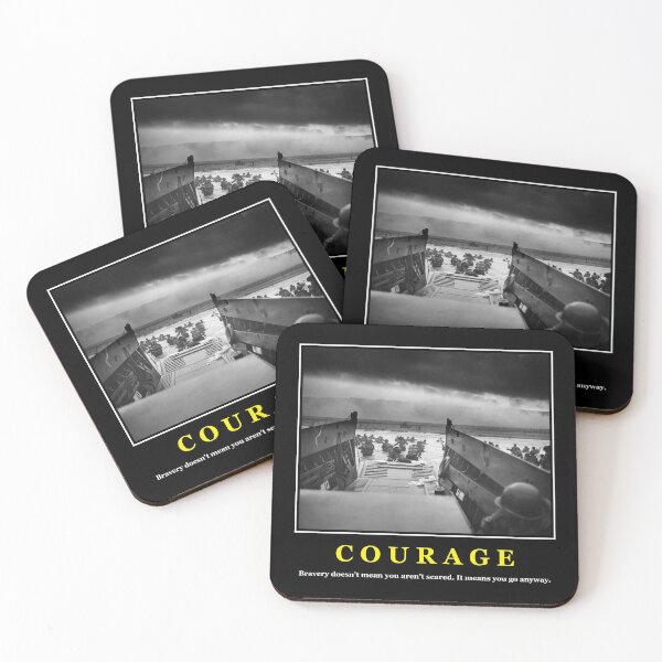 Item preview, Courage -- D Day Poster designed and sold by warishellstore.