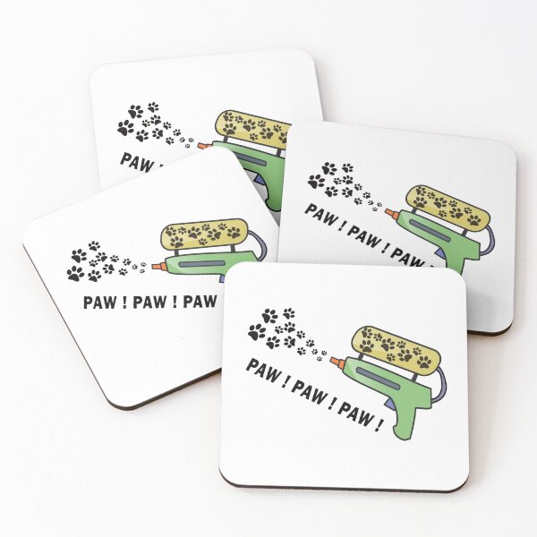 Item preview, PAW PAW PAW, pet paw and water gun design designed and sold by kmario.