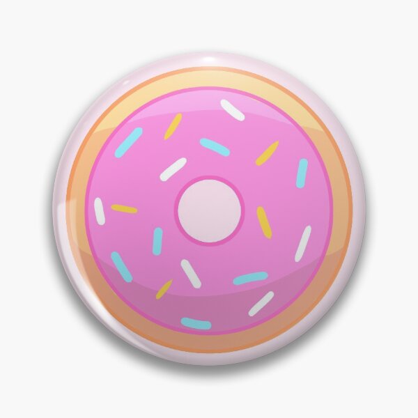 Item preview, Pink Frosted Sprinkled Donut designed and sold by Nathanhg06.