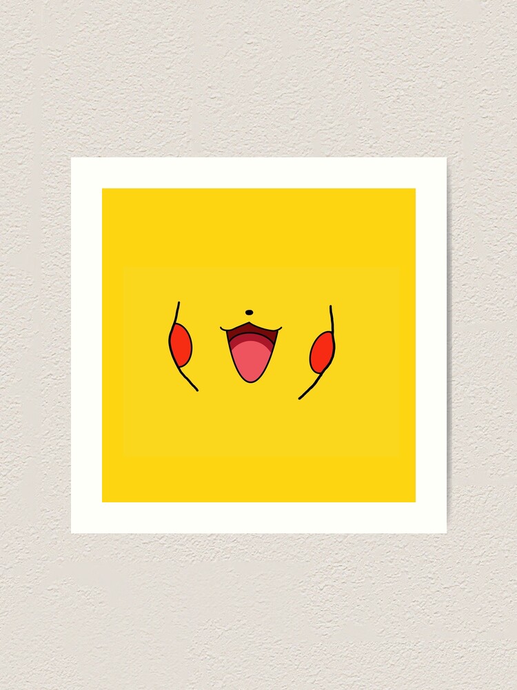 Download Facemask Yellow Buddy Art Print By Lisadylanart Redbubble PSD Mockup Templates