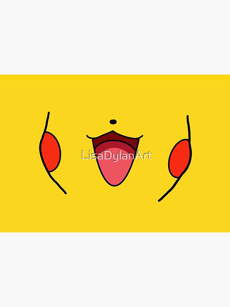 FACEMask Yellow Buddy by LisaDylanArt