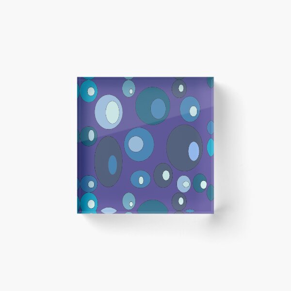Item preview, Blue purple abstract bubbles designed and sold by Abstractlara.