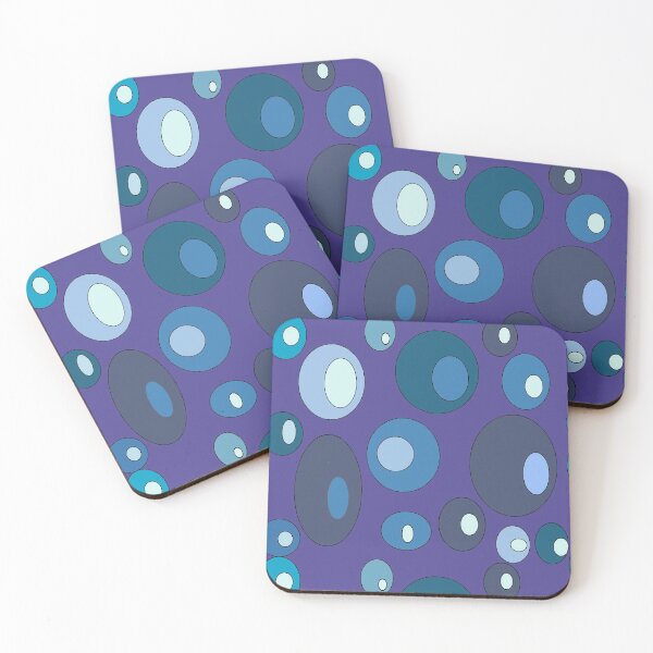 Item preview, Blue purple abstract bubbles designed and sold by Abstractlara.