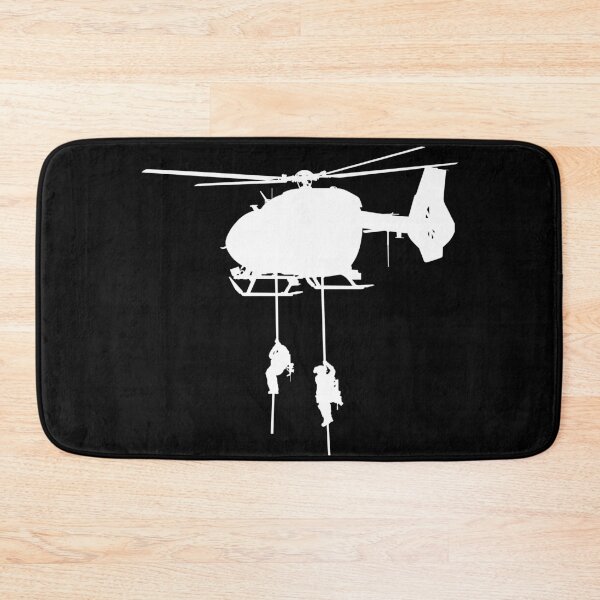 Item preview, Helicopter H 145 M / H145M Air Force, German Air Force, Police Special Forces abseil from helicopter. silhouette designed and sold by Marcin Adrian.