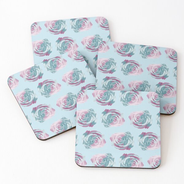 Item preview, Pastel Rose Pattern Blue designed and sold by MollyPollyP.