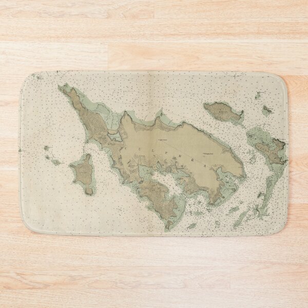 Item preview, Vintage Culebra Puerto Rico Map (1914) designed and sold by BravuraMedia.