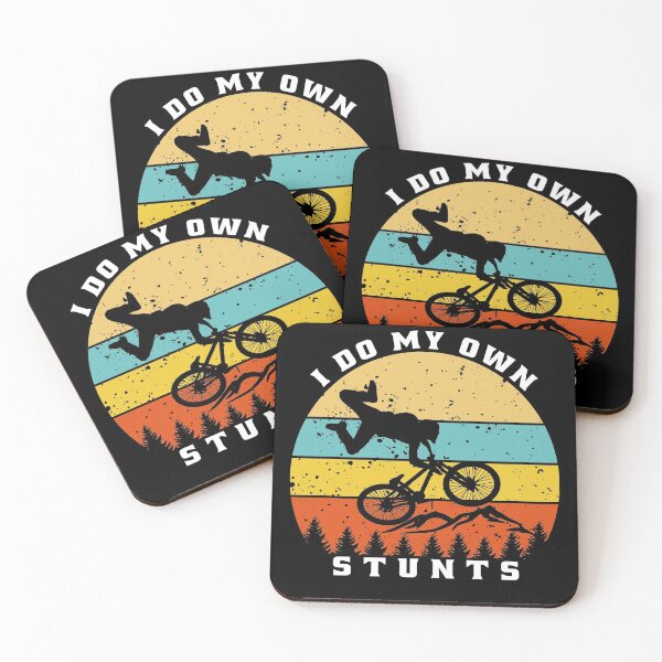 Item preview, I Do My Own Stunts Funny Mountain Biking designed and sold by osamamohamad.