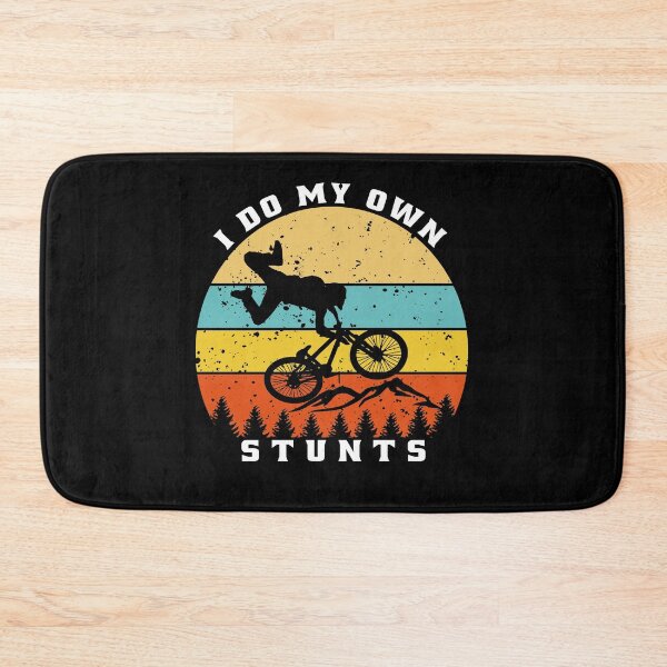Item preview, I Do My Own Stunts Funny Mountain Biking designed and sold by osamamohamad.
