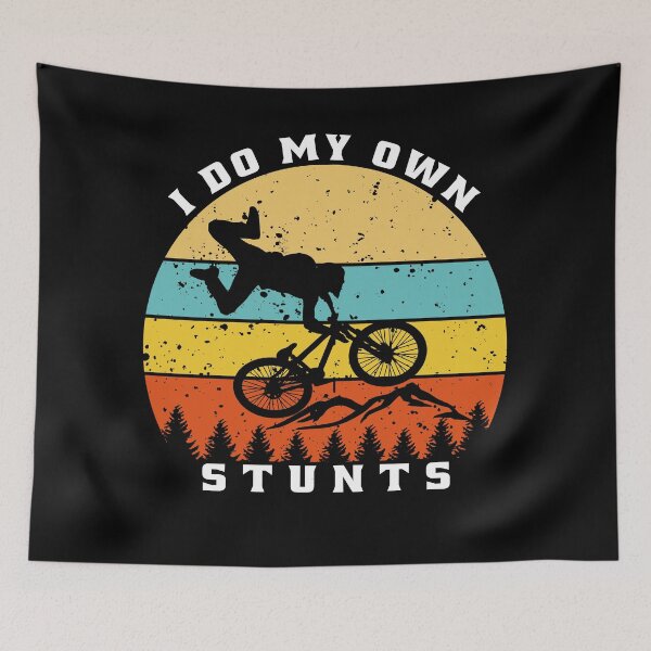 Item preview, I Do My Own Stunts Funny Mountain Biking designed and sold by osamamohamad.
