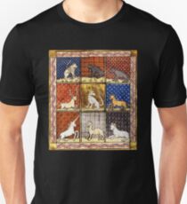 Camiseta unisex Bestiario medieval de animales