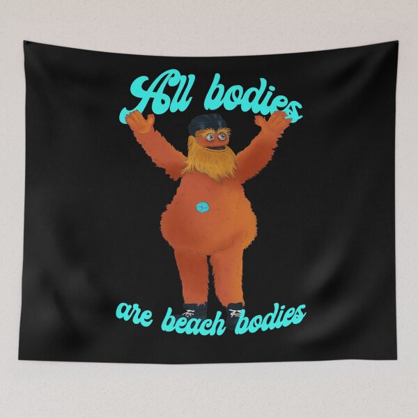 Item preview, All Bodies Feminist Streaking Gritty designed and sold by fiatluxillust.