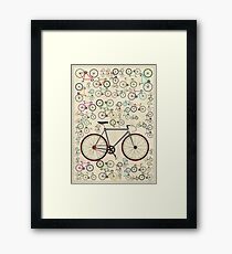 Love Fixie Road Bike Framed Print