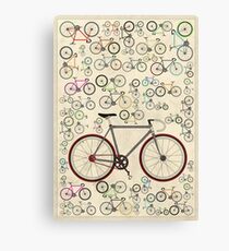 Love Fixie Road Bike Canvas Print