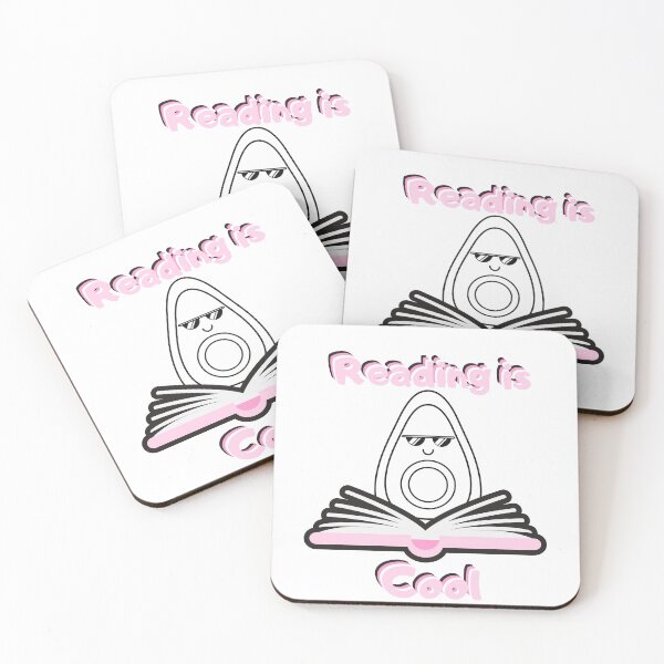 Item preview, Avocado Reading| Reading Is Cool Pink designed and sold by diverseidentity.