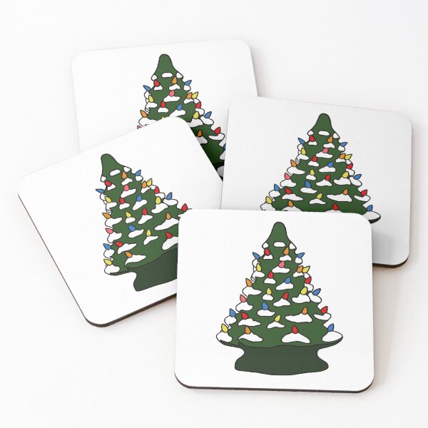 Item preview, Vintage Inspired Ceramic Christmas Holiday Tree designed and sold by fiatluxillust.