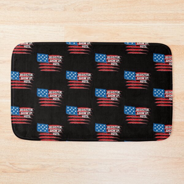 Item preview, USA Flag Register Show Up Vote Vote designed and sold by pcreations.