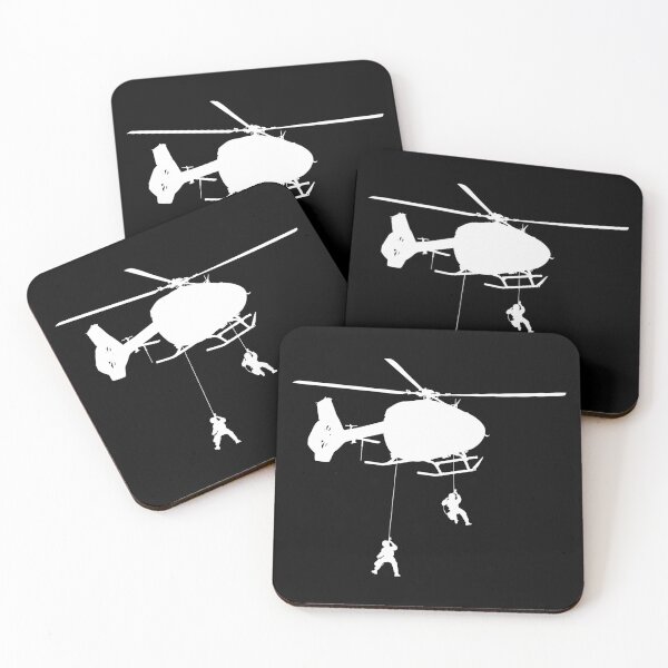 Item preview, Helicopter H 145 M / H145M Air Force, German Air Force, Police Special Forces abseil from helicopter. silhouette designed and sold by Marcin Adrian.