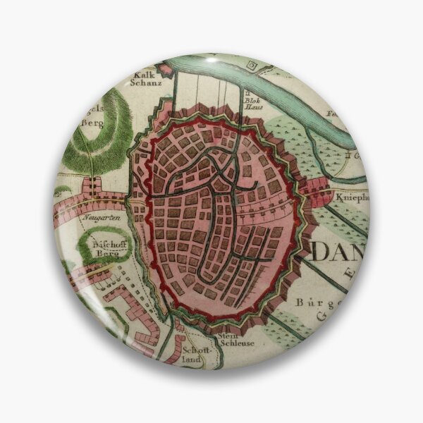Item preview, Vintage Dantzig Poland Map (1784) designed and sold by BravuraMedia.