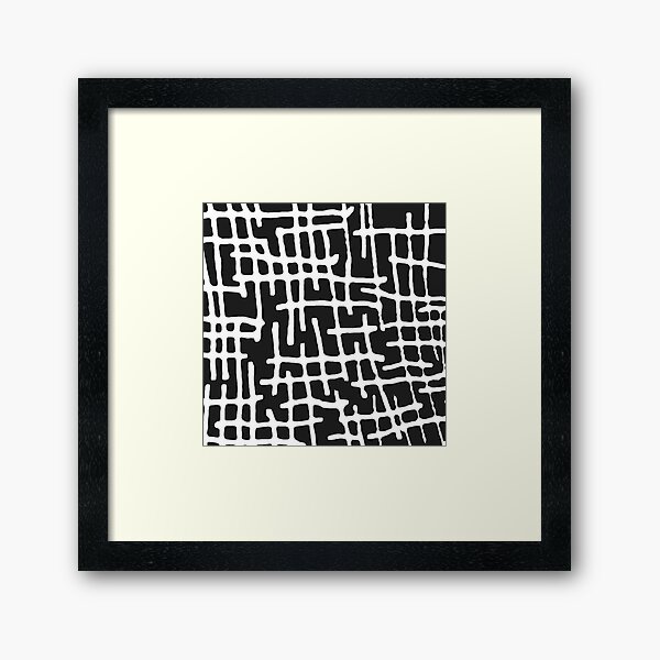 INNER MAP Framed Art Print
