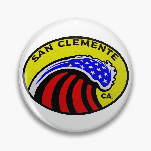 Item preview, San Clemente California Surfing Surf Patriotic Wave designed and sold by DESTINATIONS DECAL DOS.