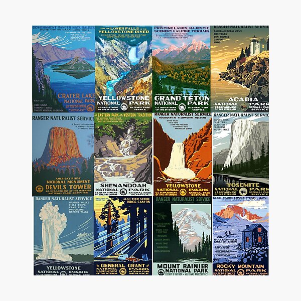 Artikel-Vorschau von Vintage Nationalparks Plakate, designt und verkauft von solange-annick.