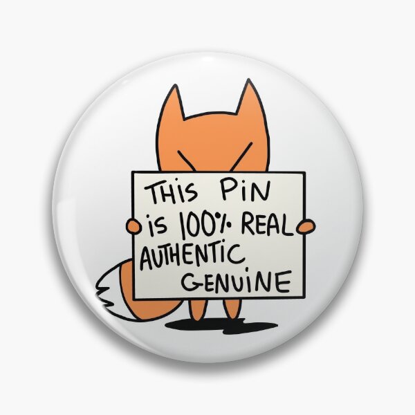 100% echt authentisch echt Button