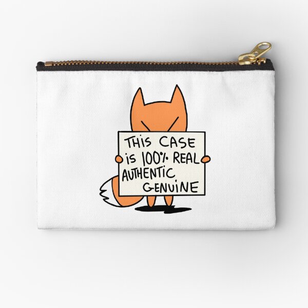 100% Real Authentic Genuine Zipper Pouch