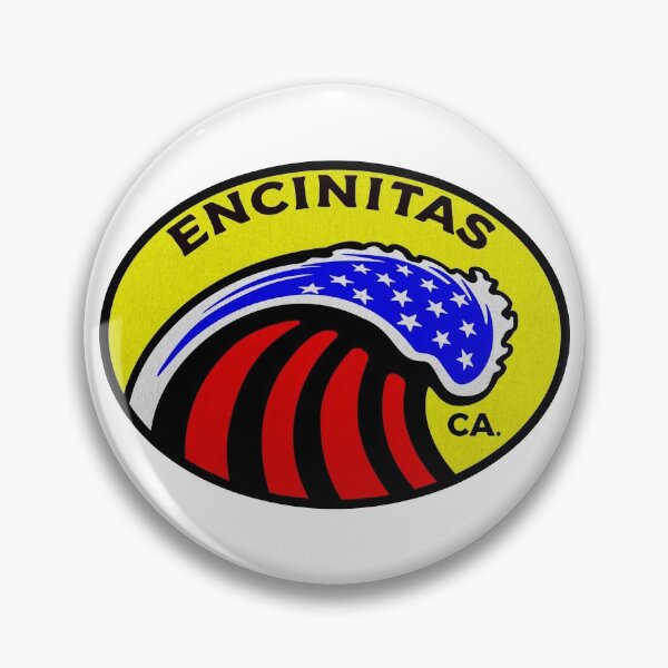 Item preview, Encinitas California Surfing Surf Patriotic Wave designed and sold by DESTINATIONS DECAL DOS.
