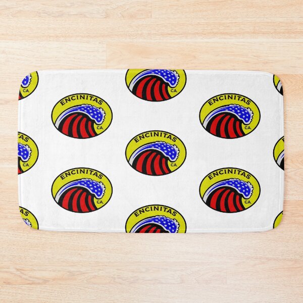 Item preview, Encinitas California Surfing Surf Patriotic Wave designed and sold by DESTINATIONS DECAL DOS.
