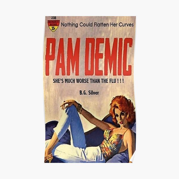 Pan Demic Pulp Paperback Novel Poster