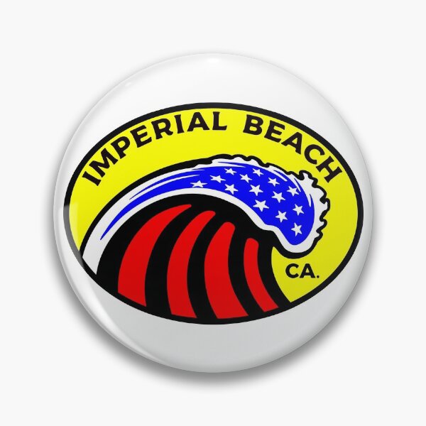 Item preview, Imperial Beach California Surfing Surf Patriotic Wave designed and sold by DESTINATIONS DECAL DOS.