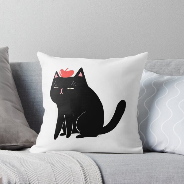 Item preview, black cat with beret illustration designed and sold by shownuu.