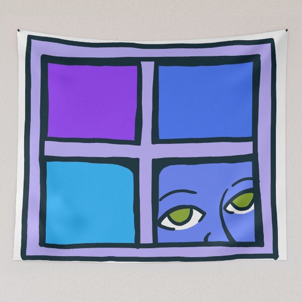 Item preview, Indigo Peeking Window designed and sold by Nathanhg06.