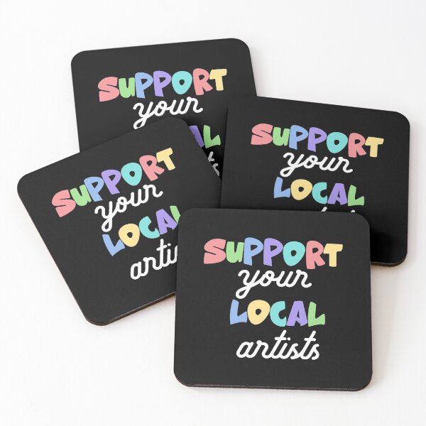 Item preview, Support Your Local Artists (White) designed and sold by alainakozyart.