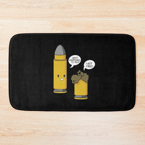 Item preview, Funny Clever Fired Bullet Gun Pun print designed and sold by jakehughes2015.