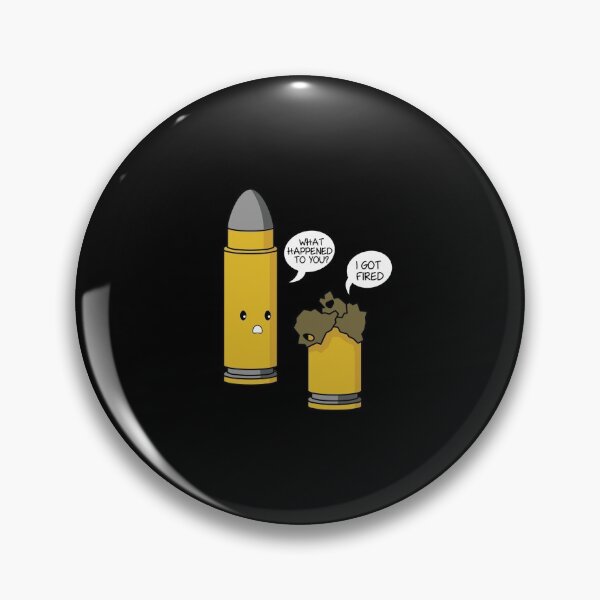 Item preview, Funny Clever Fired Bullet Gun Pun print designed and sold by jakehughes2015.