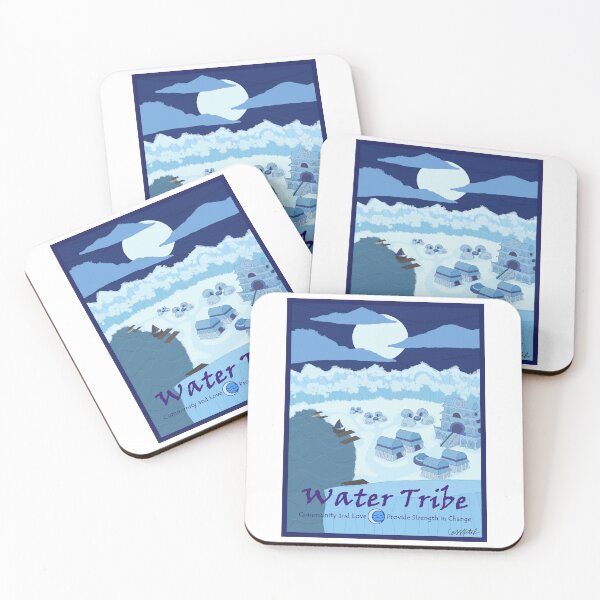 Item preview, Water Tribe Travel Poster designed and sold by cass-ketch.