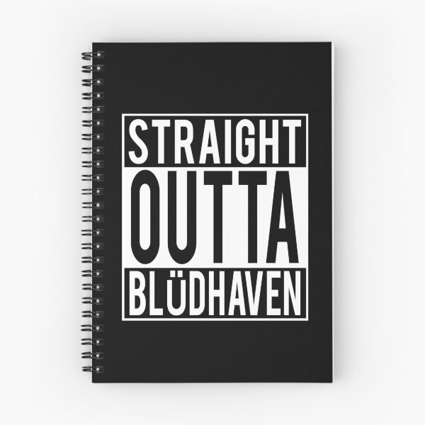 Item preview, Straight Out of Blüdhaven (White Boarder) designed and sold by mindwerkz.