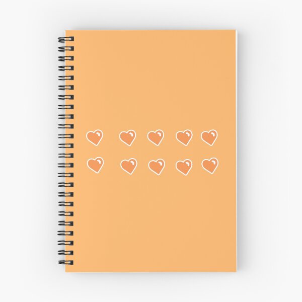 Item preview, orange heart sticker pack designed and sold by marissajean8.