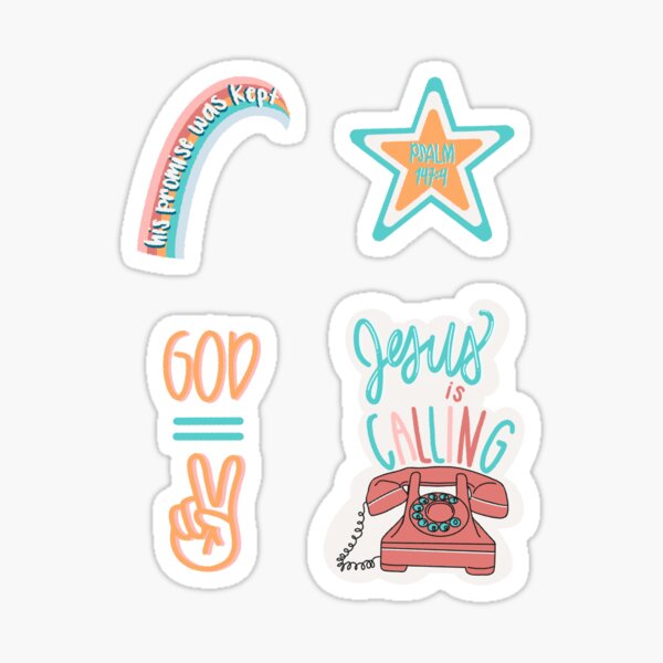 Item preview, Bright Jesus sticker pack designed and sold by Journalhisword.