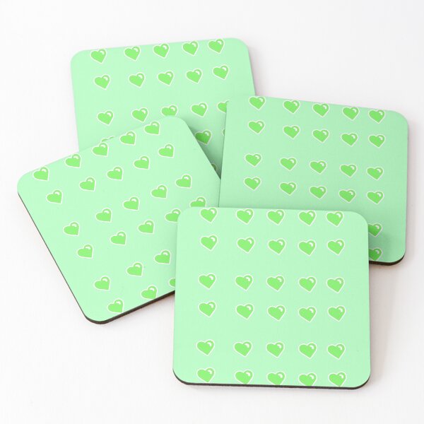 Item preview, green heart sticker pack designed and sold by marissajean8.