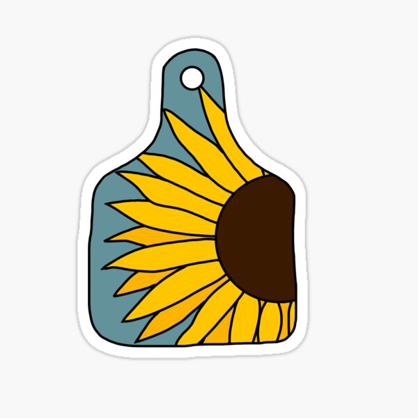 Sunflower Ear Tag Sticker