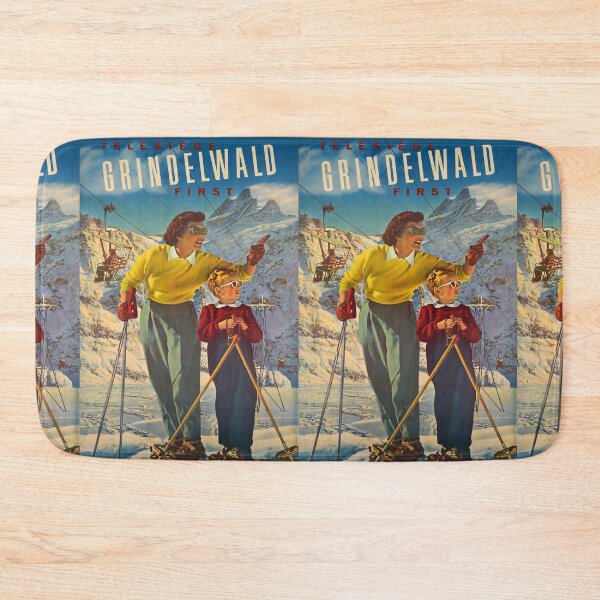 Item preview, Grindelwald vintage travel poster designed and sold by stickart-marek.