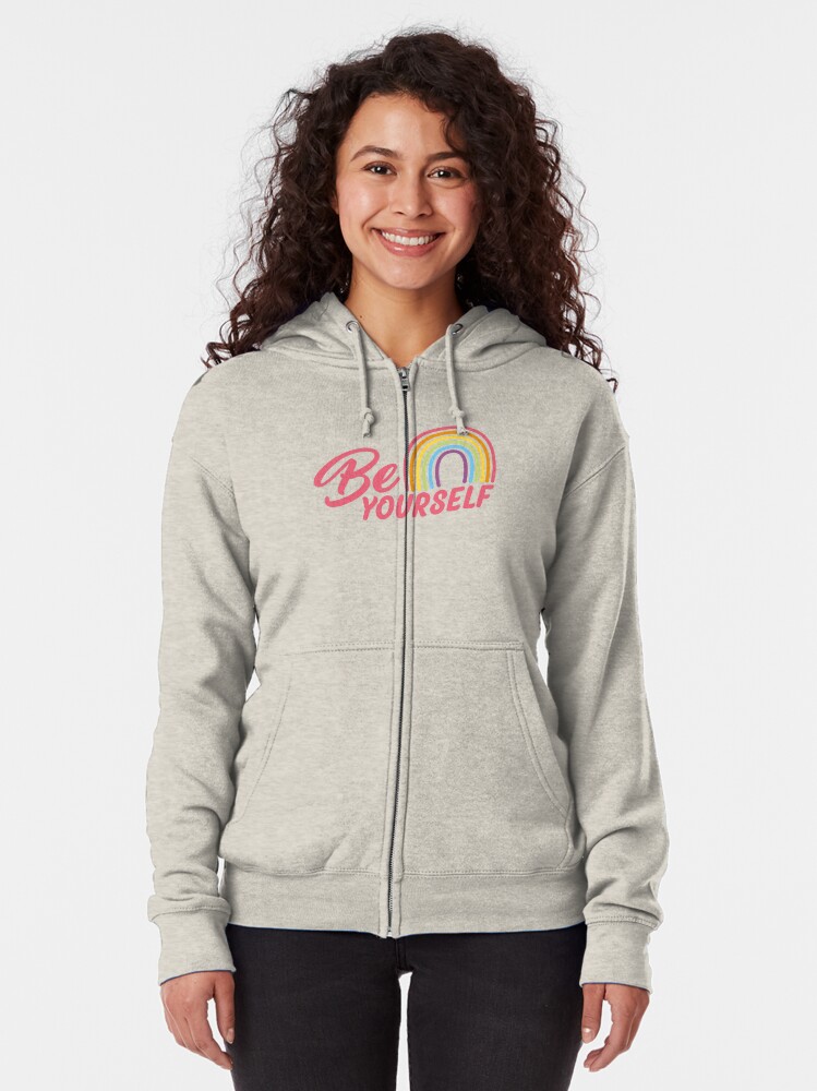 Alternate view of Love yourself Zipped Hoodie