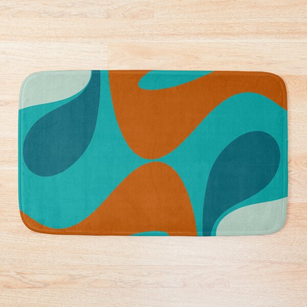 Item preview, Groove Trip Teal Orange Turquoise Abstract Pattern  designed and sold by kierkegaard.