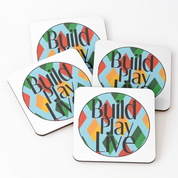 Item preview, Build, Play, Live designed and sold by StickieBits.