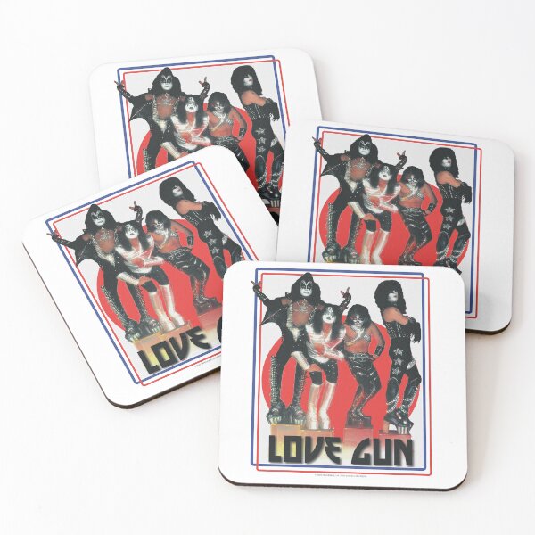 LOVE GUN KISS BAND Coasters (Set of 4)