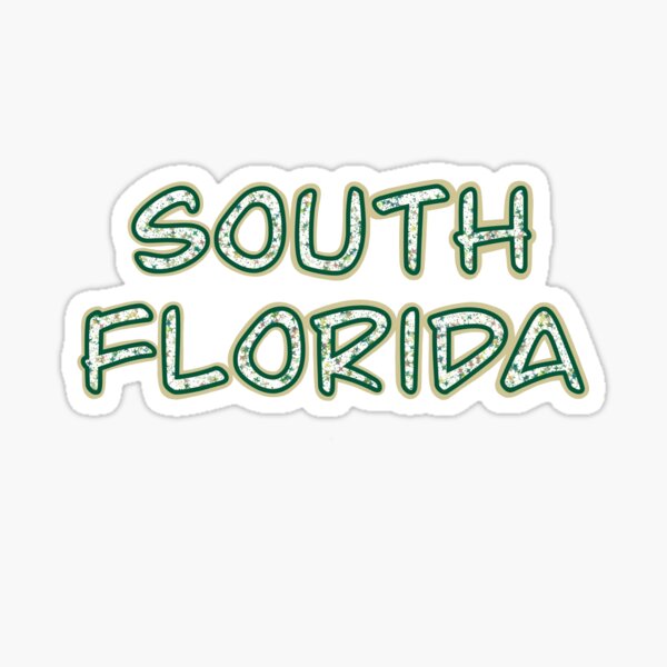 University Of South Florida- White Sticker