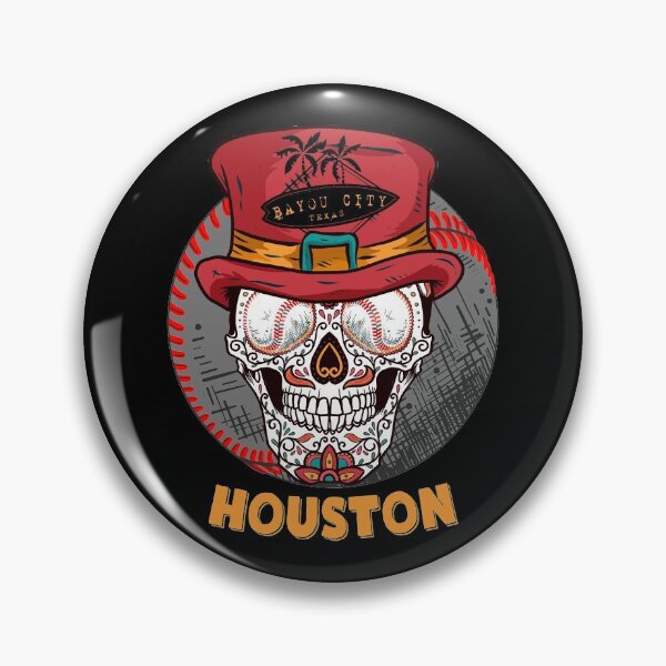 Item preview, Houston Sugar Skull Bayou City Baseball designed and sold by KoolMoDee.